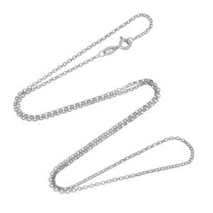 Estate Sterling Silver 925 1.5mm Rolo Chain Necklace 20"